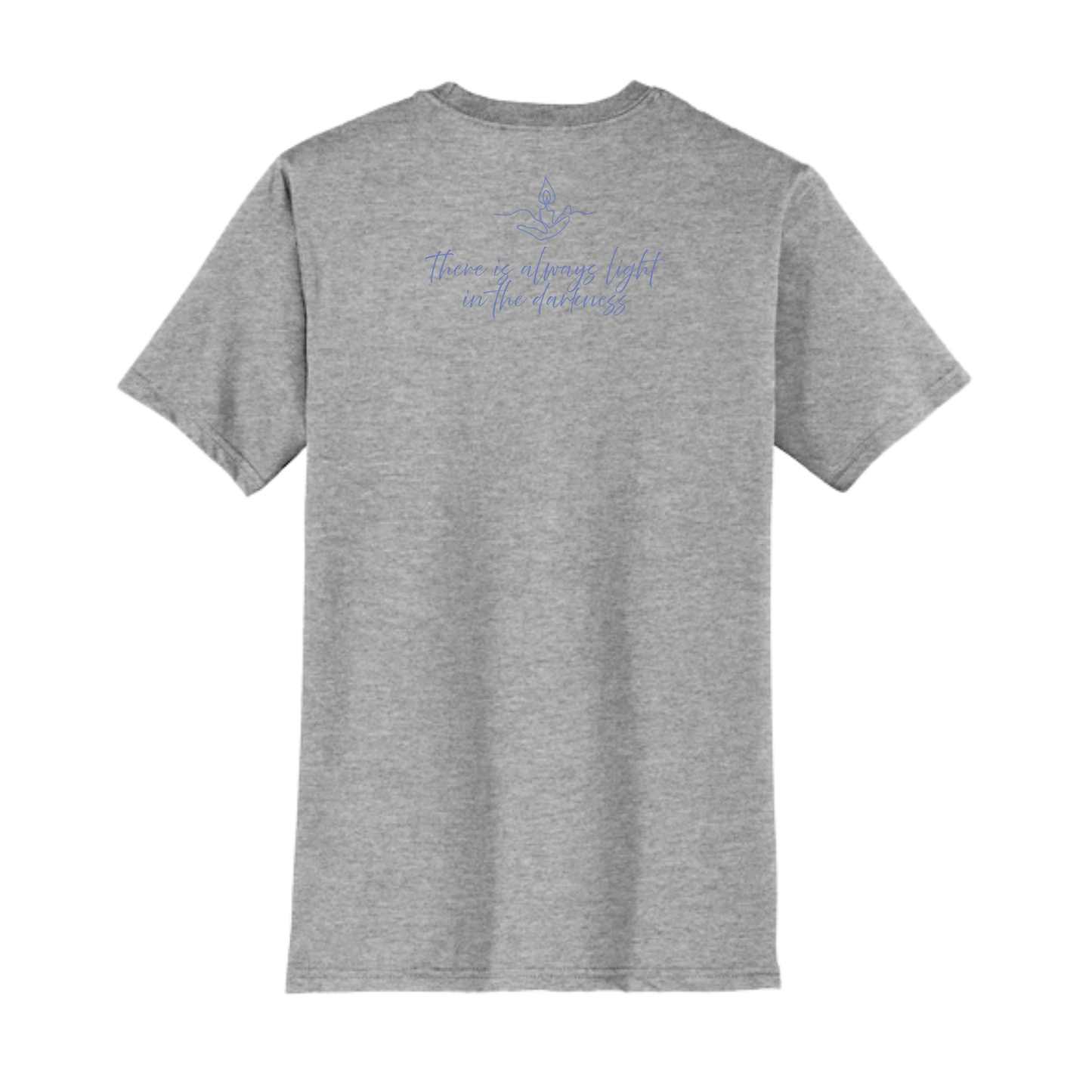 Light the Night for Hope - Short Sleeve Tee - Light Grey Frost