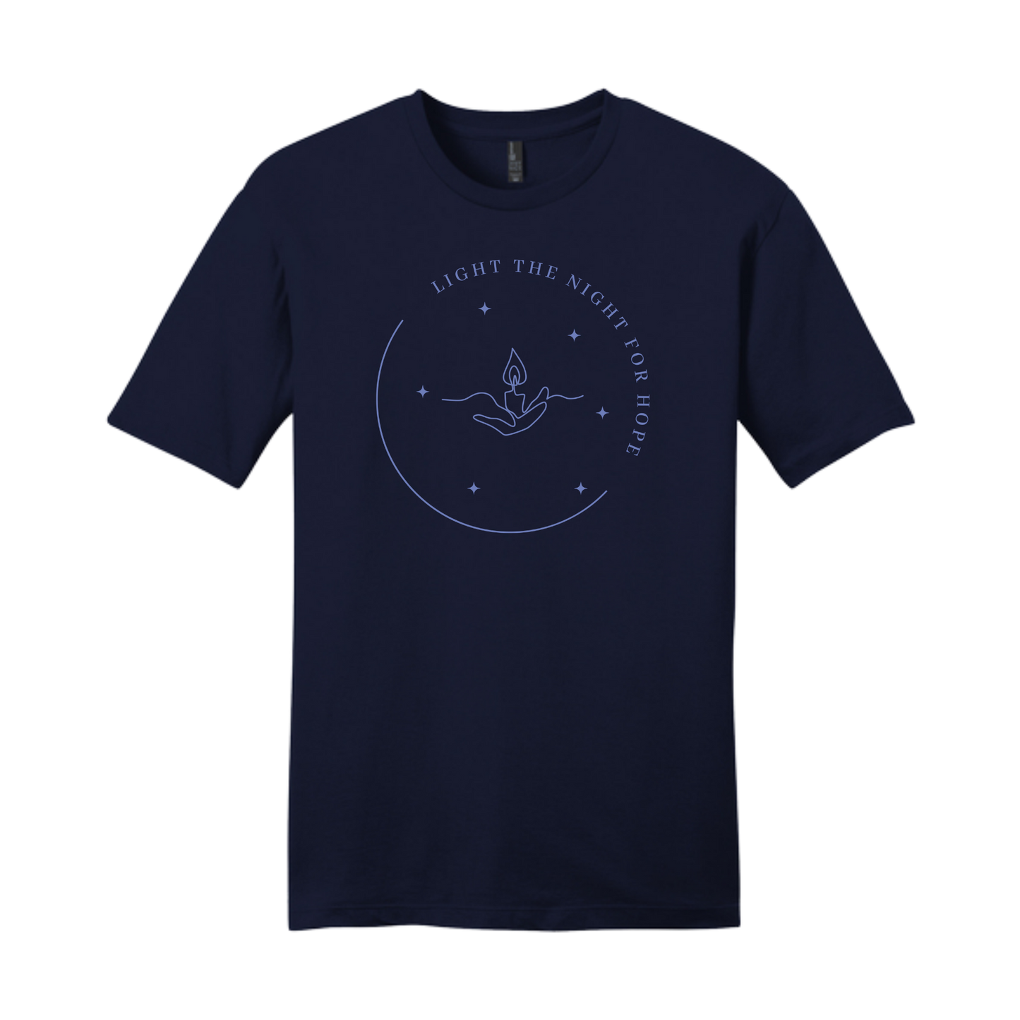 Light the Night for Hope - Short Sleeve Tee - New Navy