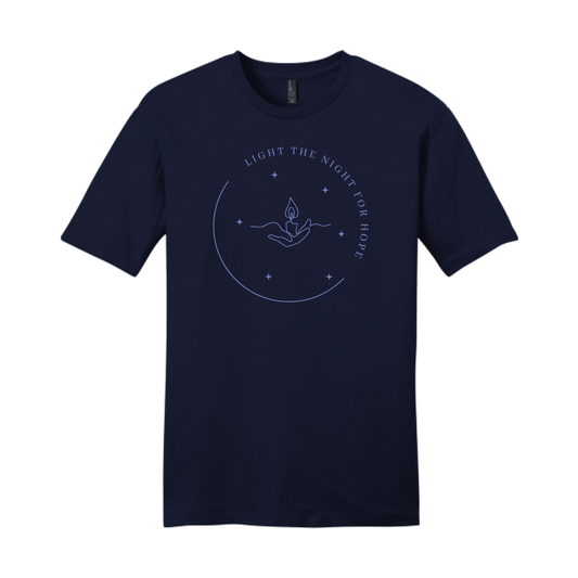 Light the Night for Hope - Short Sleeve Tee - New Navy