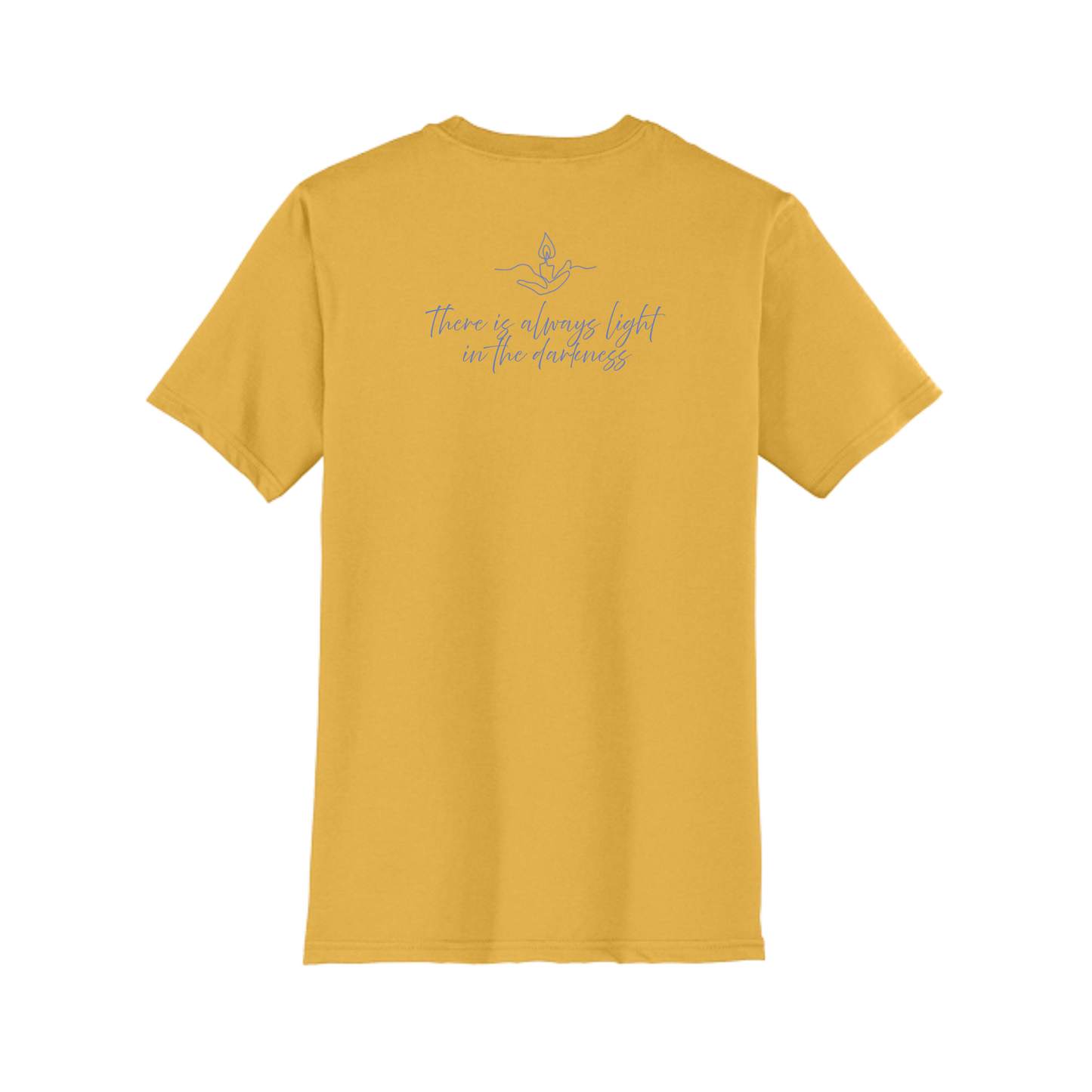 Light the Night for Hope - Short Sleeve Tee - Ochre Yellow