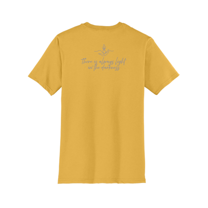 Light the Night for Hope - Short Sleeve Tee - Ochre Yellow