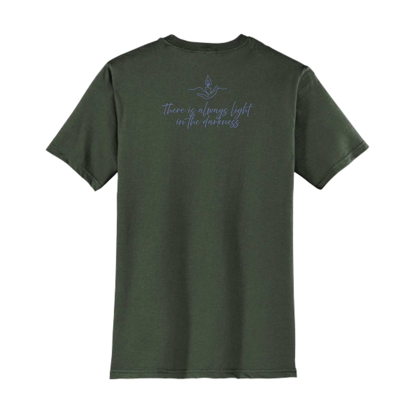 Light the Night for Hope - Short Sleeve Tee - Olive