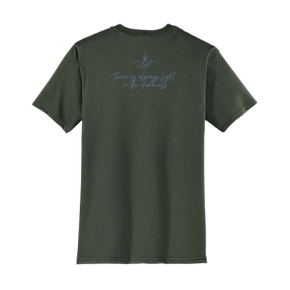 Light the Night for Hope - Short Sleeve Tee - Olive