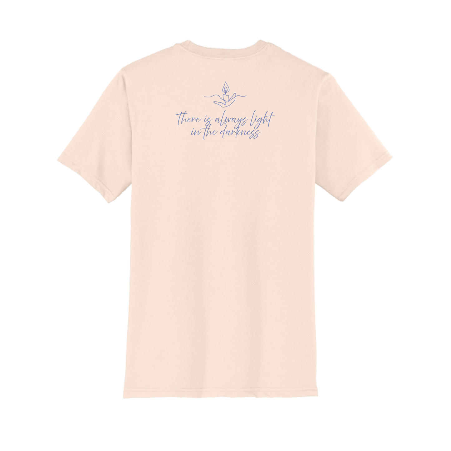 Light the Night for Hope - Short Sleeve Tee - Rosewater Pink