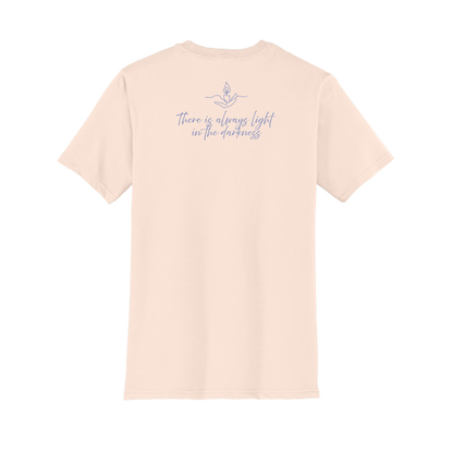 Light the Night for Hope - Short Sleeve Tee - Rosewater Pink