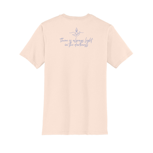 Light the Night for Hope - Short Sleeve Tee - Rosewater Pink