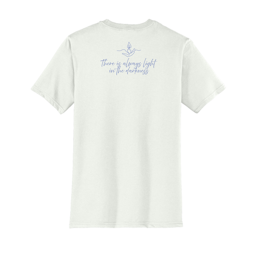 Light the Night for Hope - Short Sleeve Tee - White Smoke