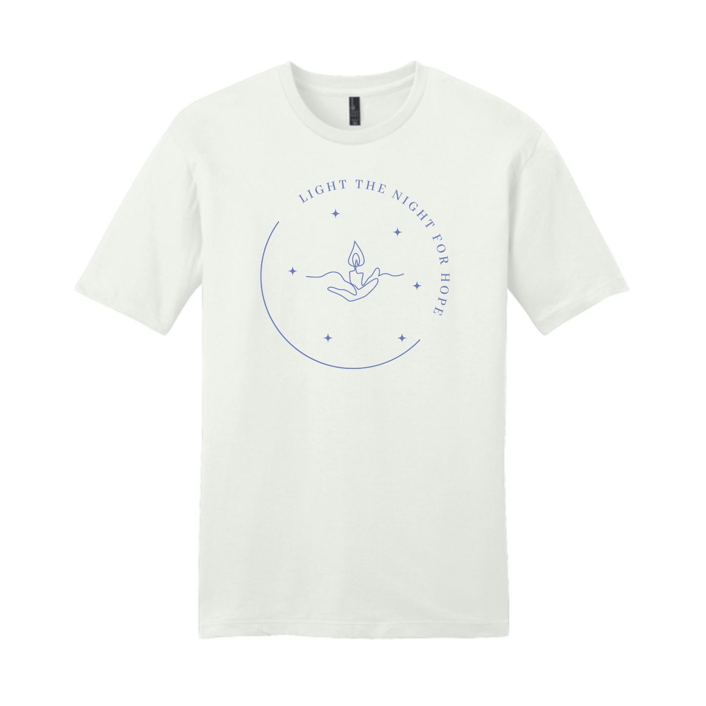 Light the Night for Hope - Short Sleeve Tee - White Smoke