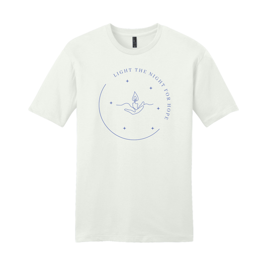 Light the Night for Hope - Short Sleeve Tee - White Smoke