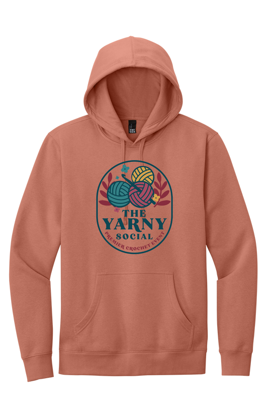 Yarny Social - Fleece Hoodie - Desert Rose