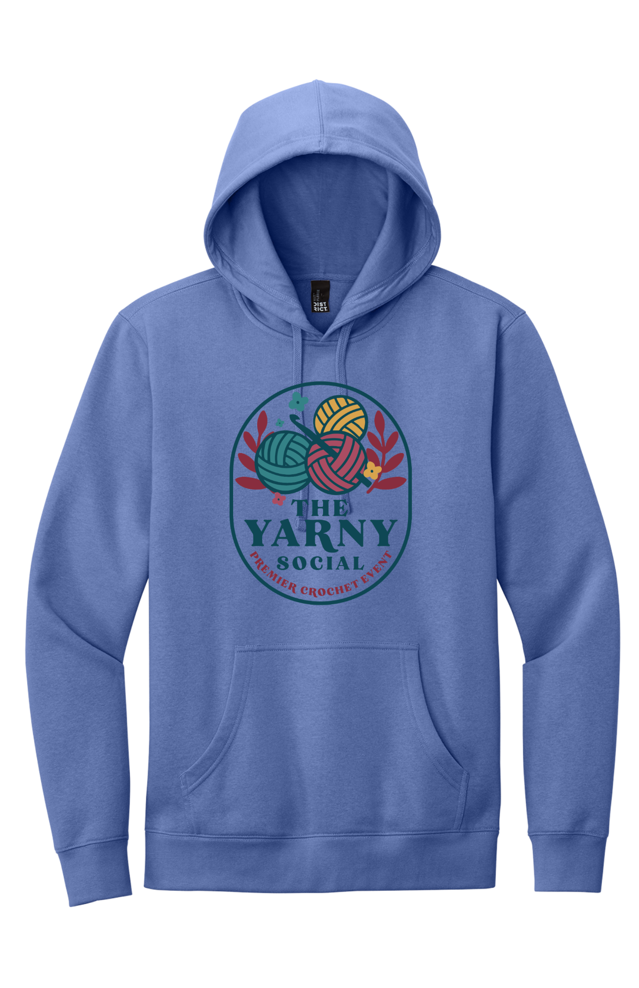 Yarny Social - Fleece Hoodie - Electric Purple