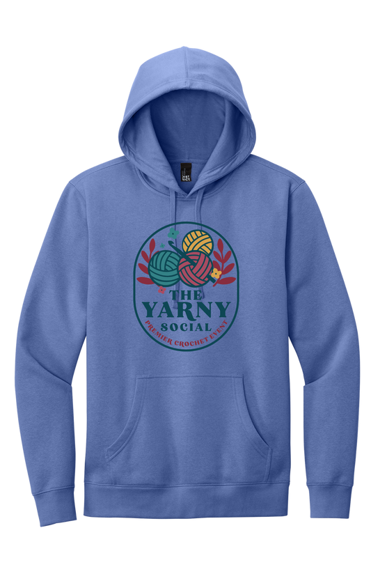 Yarny Social - Fleece Hoodie - Electric Purple
