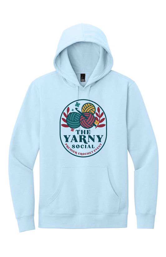 Yarny Social - Fleece Hoodie - Ice Blue