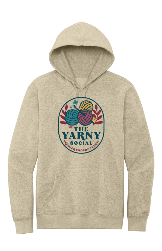 Yarny Social - Fleece Hoodie - Oatmeal Heather