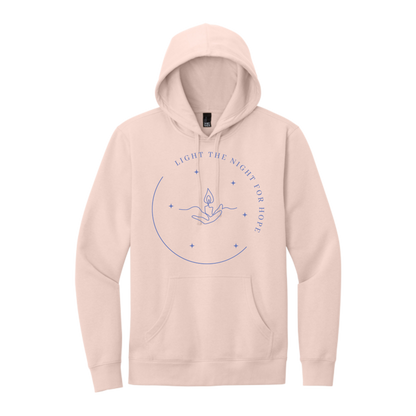 Light the Night for Hope - Hoodie - Rosewater Pink