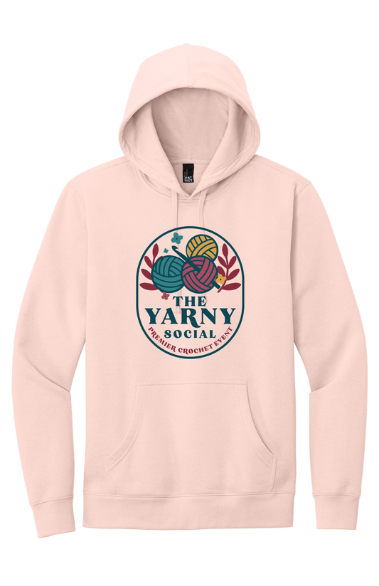 Yarny Social - Fleece Hoodie - Rosewater Pink