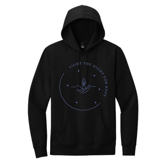 Light the Night for Hope - Hoodie - Black