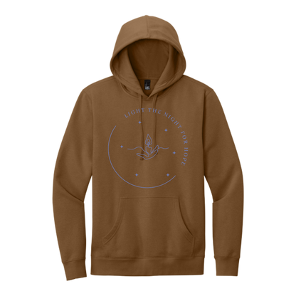 Light the Night for Hope - Hoodie - Duck Brown