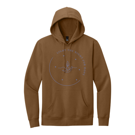 Light the Night for Hope - Hoodie - Duck Brown