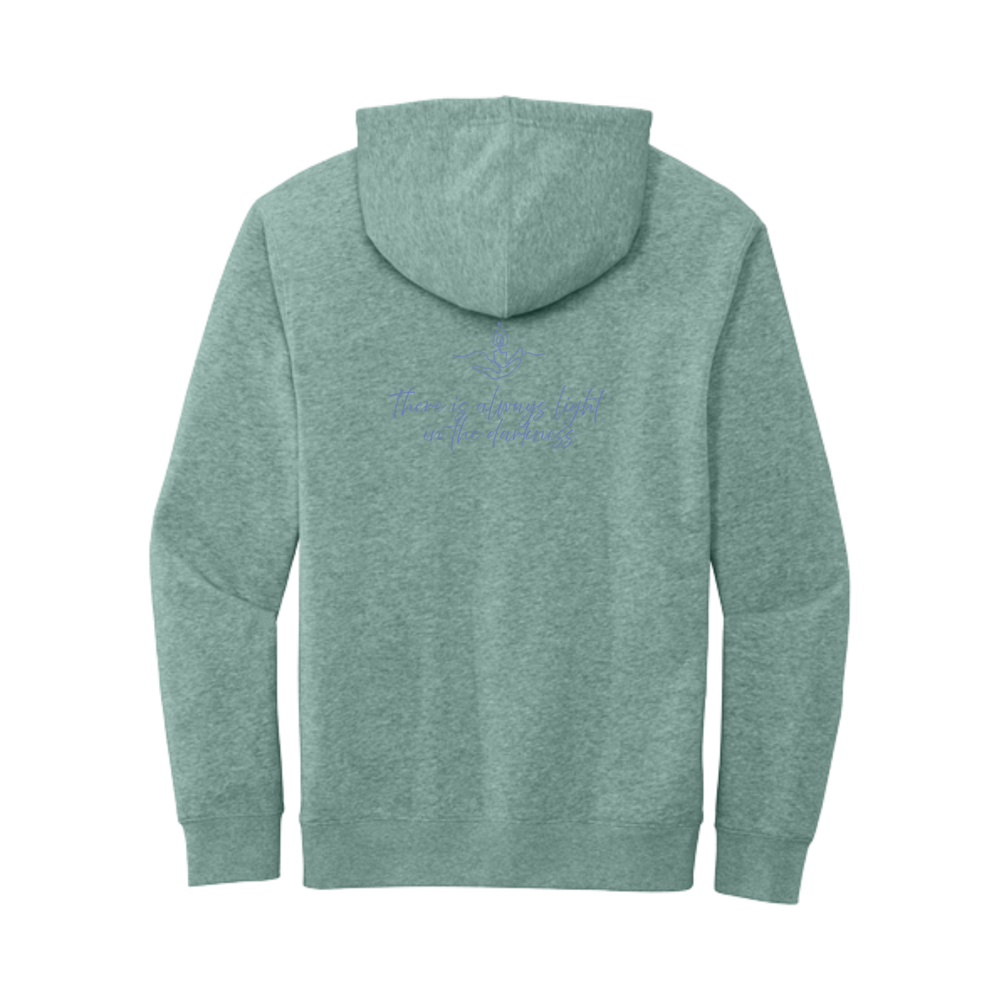 Light the Night for Hope - Hoodie - Heathered Dusty Sage