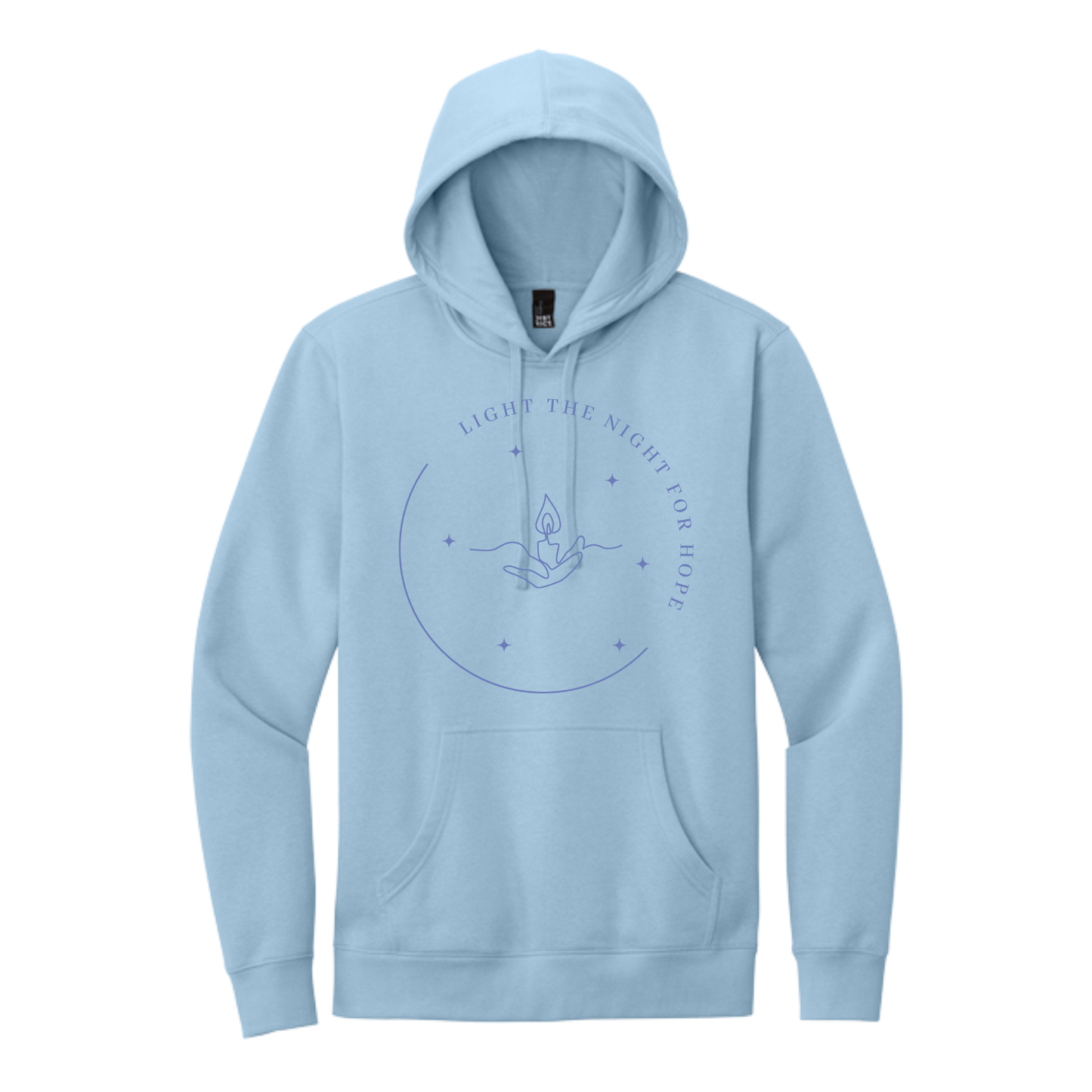 Light the Night for Hope - Hoodie - Ice Blue