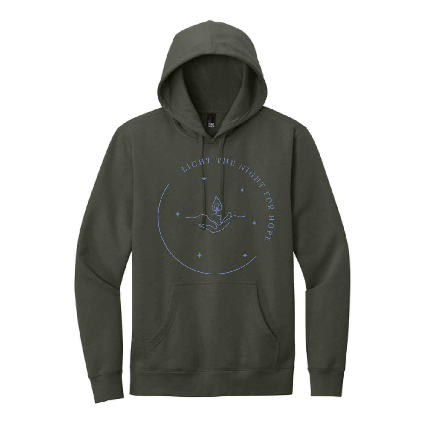 Light the Night for Hope - Hoodie - Olive