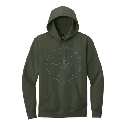 Light the Night for Hope - Hoodie - Olive