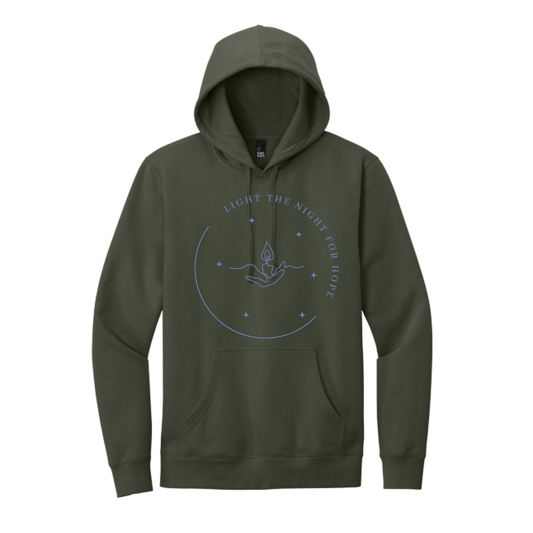 Light the Night for Hope - Hoodie - Olive