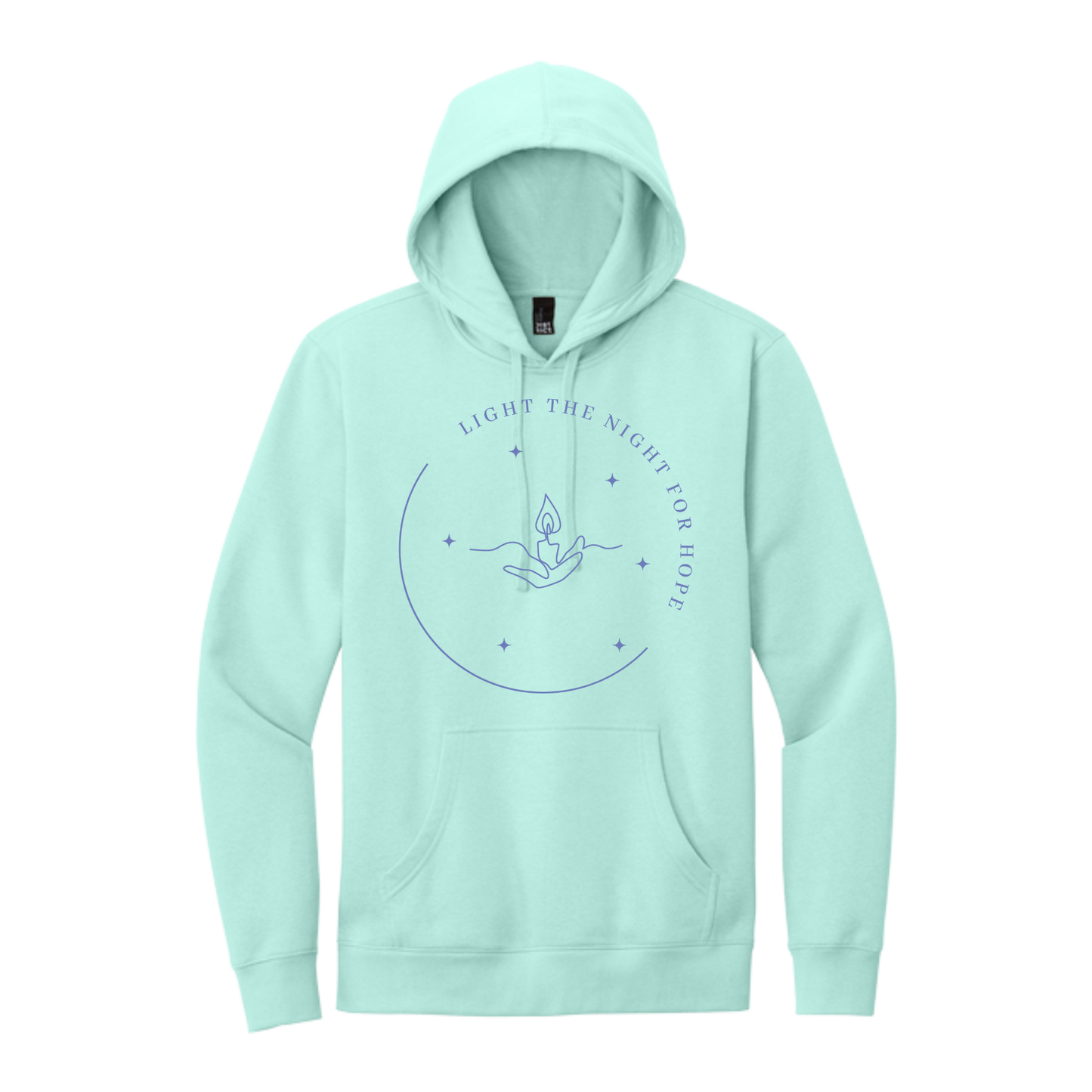 Light the Night for Hope - Hoodie - Sea Mist