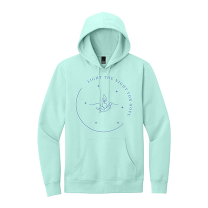 Light the Night for Hope - Hoodie - Sea Mist