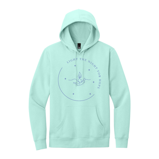 Light the Night for Hope - Hoodie - Sea Mist