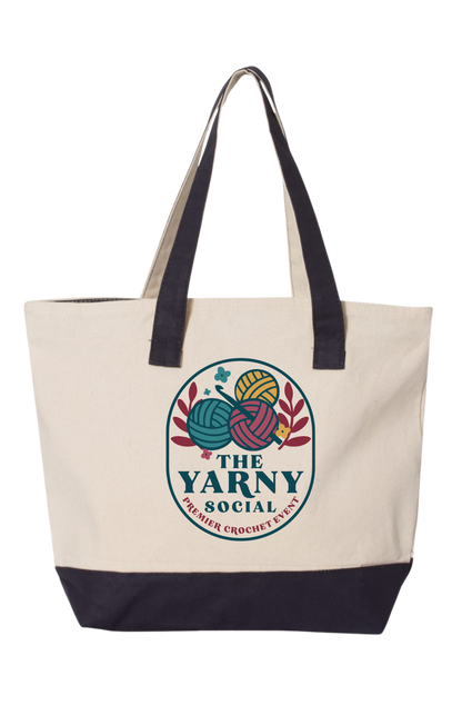 Yarny Social - Large Canvas Deluxe Tote