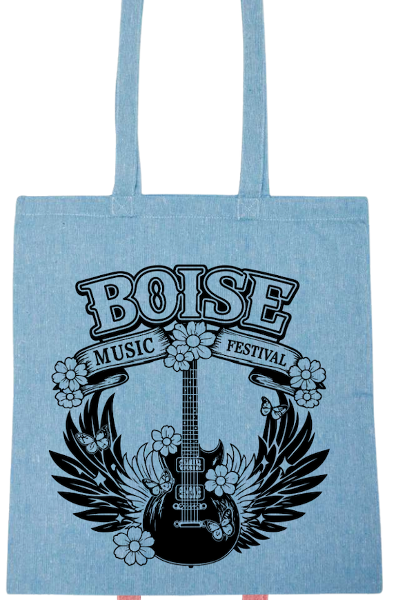 BMF 2026 - Liberty Lightweight Recycled Canvas Tote - GUITAR w/ WINGS