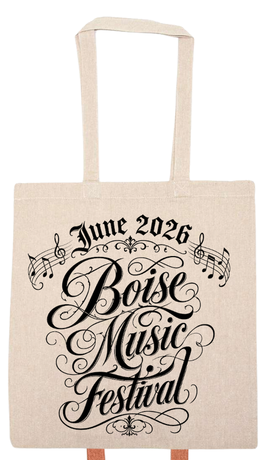 BMF 2026 - Liberty Lightweight Recycled Canvas Tote - MUSIC NOTES
