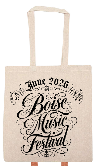 BMF 2026 - Liberty Lightweight Recycled Canvas Tote - MUSIC NOTES