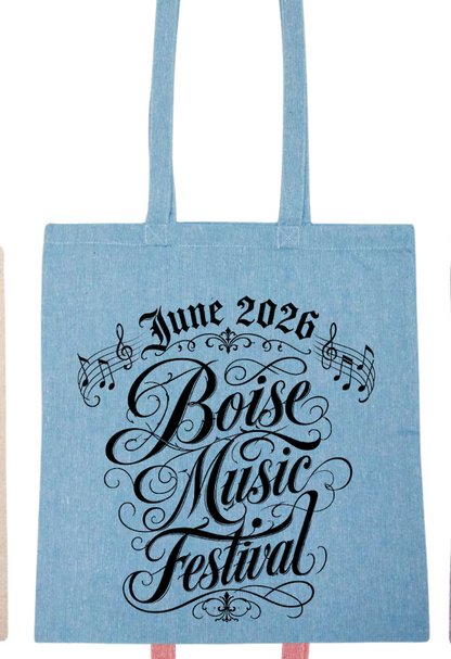 BMF 2026 - Liberty Lightweight Recycled Canvas Tote - MUSIC NOTES