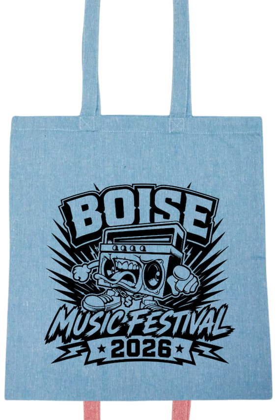 BMF 2026 - Liberty Lightweight Recycled Canvas Tote - BOOMBOX w/ TONGUE OUT