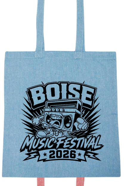 BMF 2026 - Liberty Lightweight Recycled Canvas Tote - BOOMBOX w/ TONGUE OUT