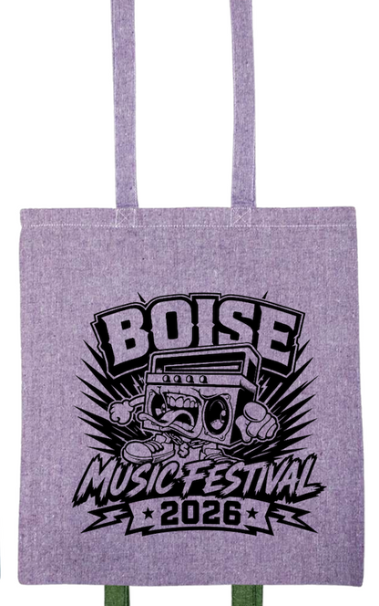BMF 2026 - Liberty Lightweight Recycled Canvas Tote - BOOMBOX w/ TONGUE OUT