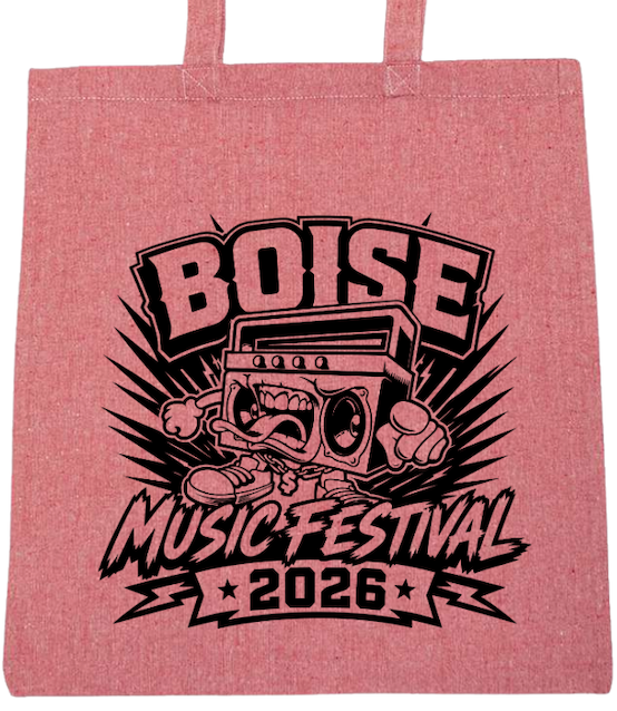 BMF 2026 - Liberty Lightweight Recycled Canvas Tote - BOOMBOX w/ TONGUE OUT