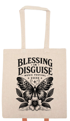 BID 2026 - Liberty Lightweight Recycled Canvas Tote - BUTTERFLY & FLOWERS
