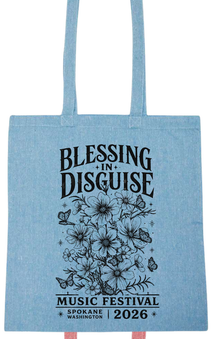 BID 2026 - Liberty Lightweight Recycled Canvas Tote - DETAILED FLOWERS