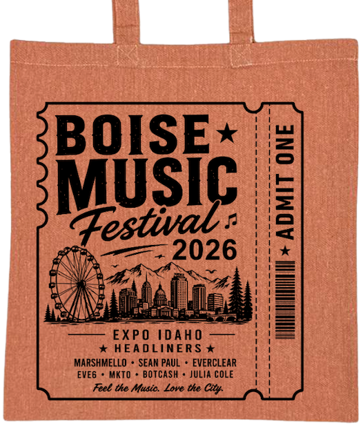 BMF 2026 - Liberty Lightweight Recycled Canvas Tote - TICKET LOGO