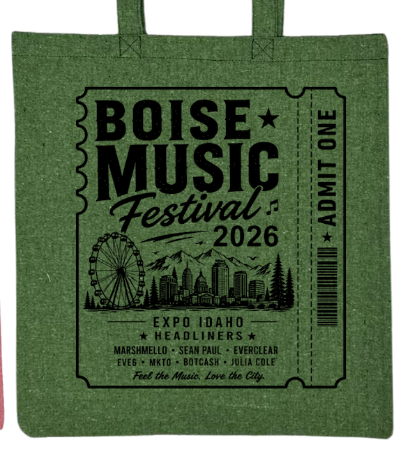 BMF 2026 - Liberty Lightweight Recycled Canvas Tote - TICKET LOGO